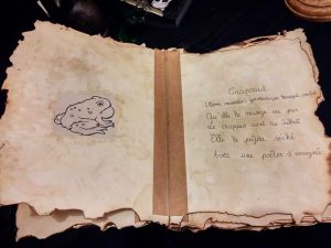 grimoire magique magie sorcière harry potter séquence monstres sortilège formules magiques