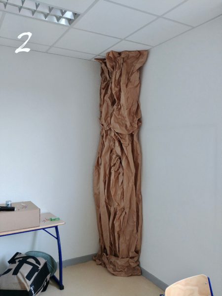 tuto, arbre, papier kraft, espace coin lecture, tronc, diy, doityourself