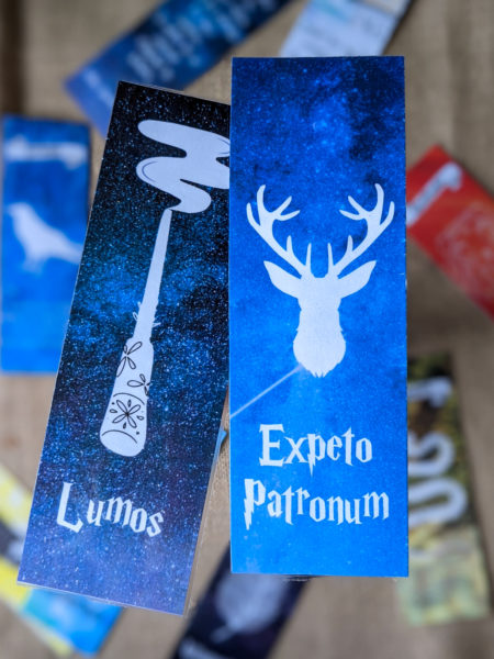 marque-pages Harry Potter à télécharger à imprimer sortilèges lumos expecto patronum