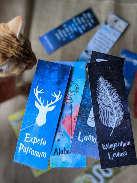 marque-pages Harry Potter à télécharger expecto patronum alohomora lumos wingardium