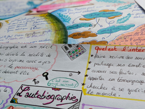 sketchnote cours la bande à baudelaire