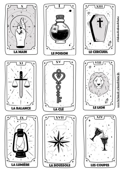 Un jeu de Tarot divinatoire, la cartomancie made in Poudlard