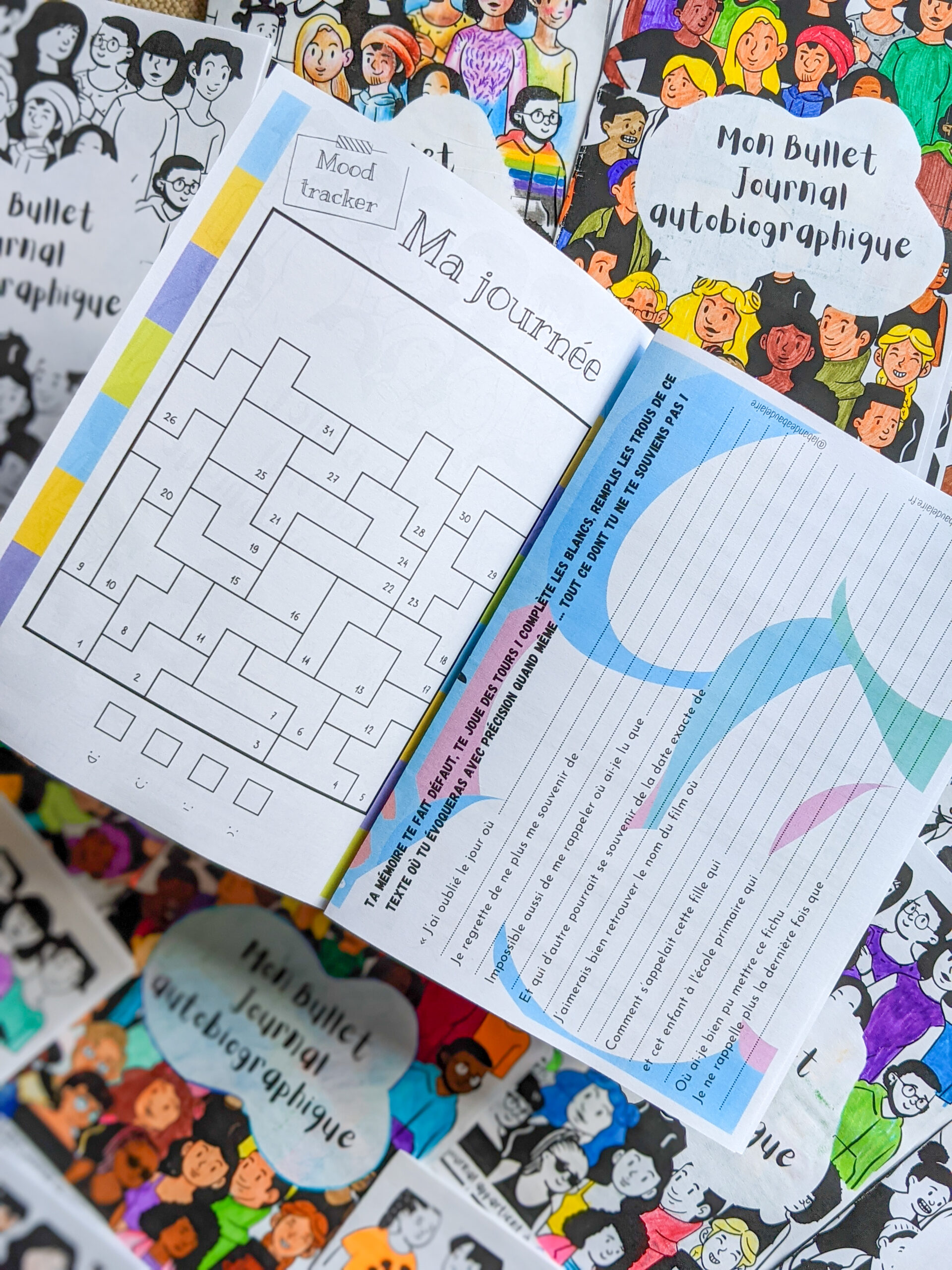 bullet journal autobiographique La bande a baudelaire
